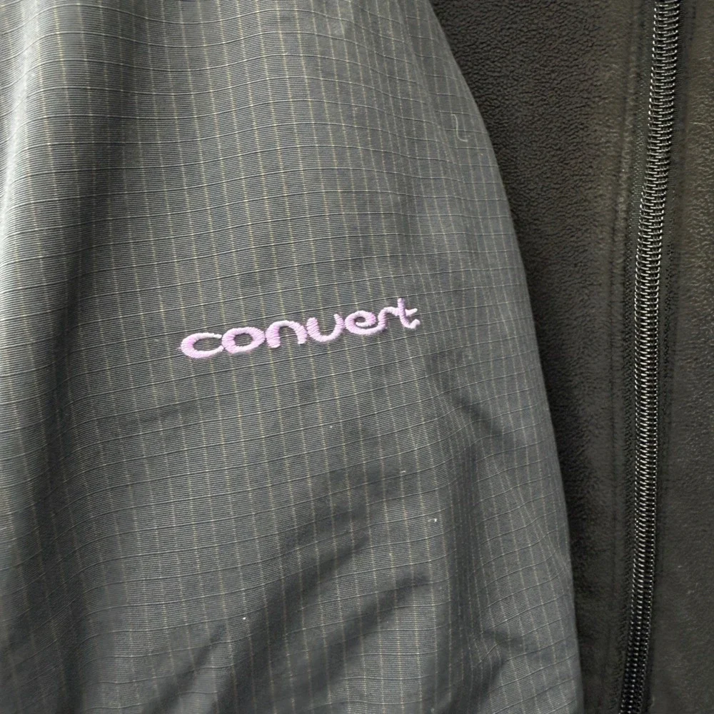 Columbia Convert 3 in‎ 1 Womens Large Winter Ski Snowboard Coat Black Lavender